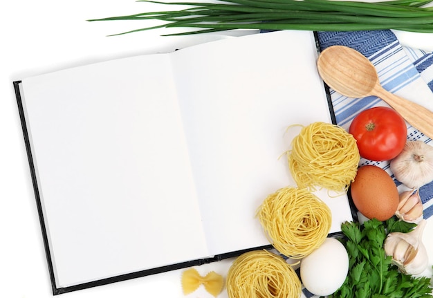 Książka kucharska i składniki